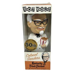 Funko 2001 Wacky Wobbler Colonel Sanders Kentucky Fried Chicken Bobblehead NIB